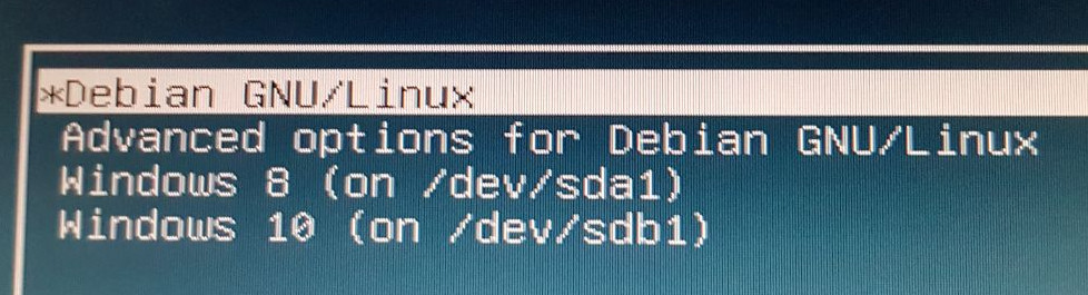 Grub2 alterar a ordem no Debian
